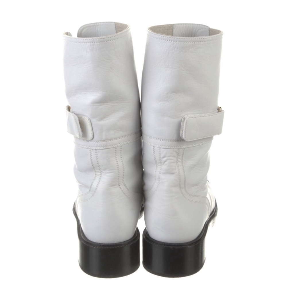 Chanel 218 Lace Up Combat Boots Size 40 - Picture 6 of 9